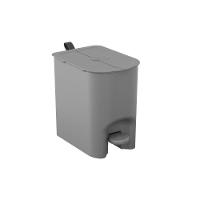 Lixeira Com Pedal Borboleta 6l Cinza Com Alça Chumbo Coza - 1