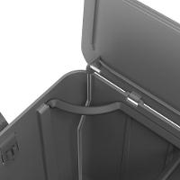 Lixeira Com Pedal Borboleta 6l Cinza Com Alça Chumbo Coza - 8