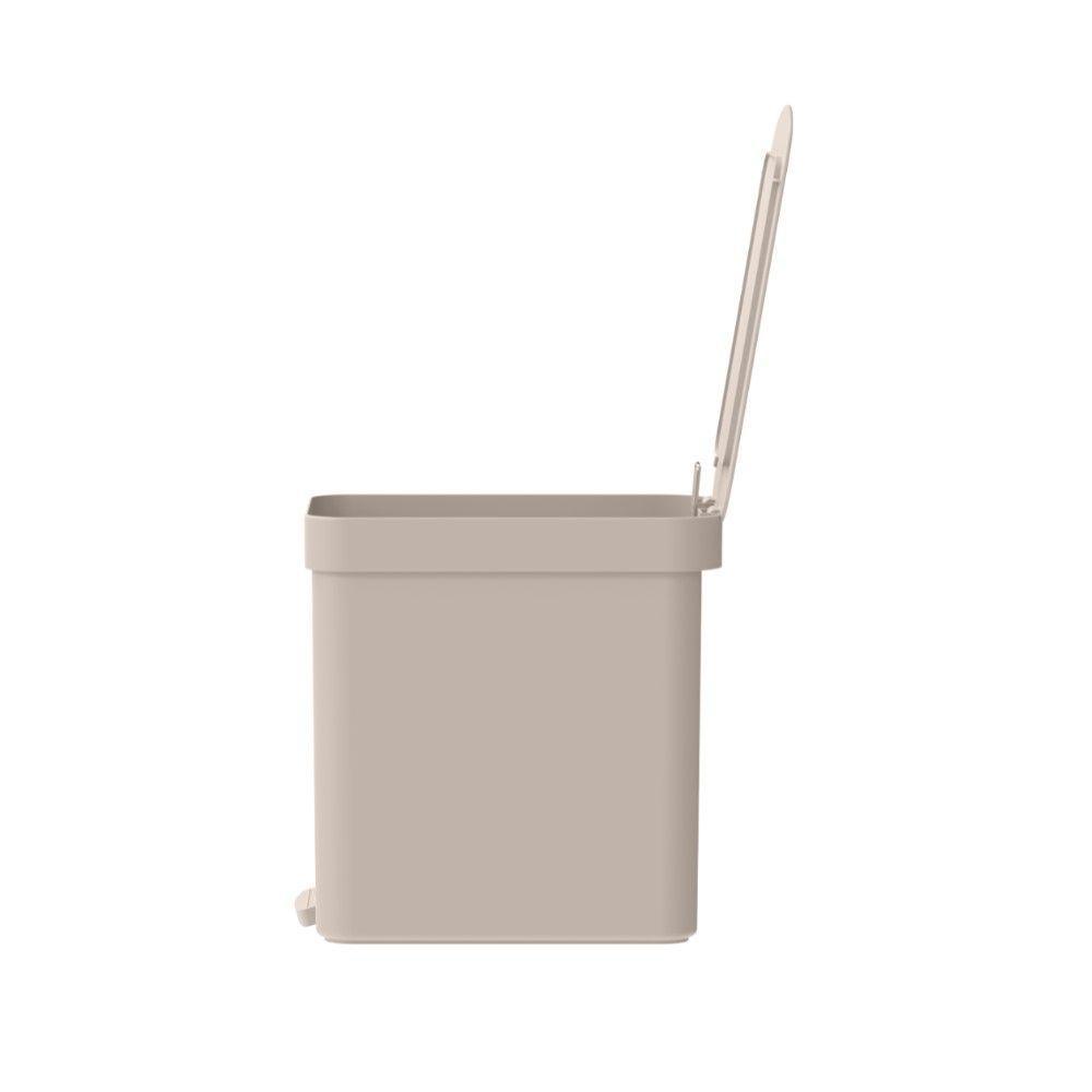 Lixeira Com Pedal Trium 6 L Bege Ou - 3