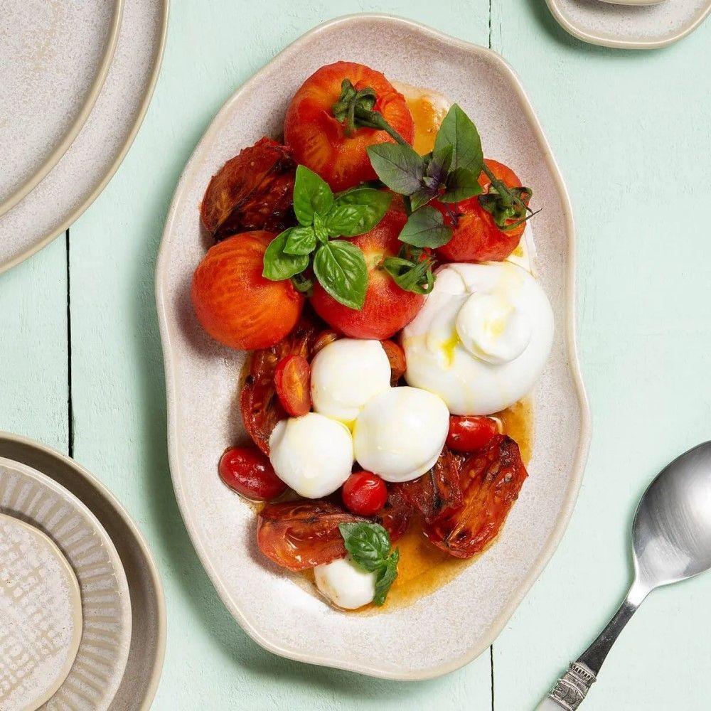 Conjunto Com 04 Travessas Oval Rasa Média 30x20 Cm Orgânico Latte Porto Brasil - 4