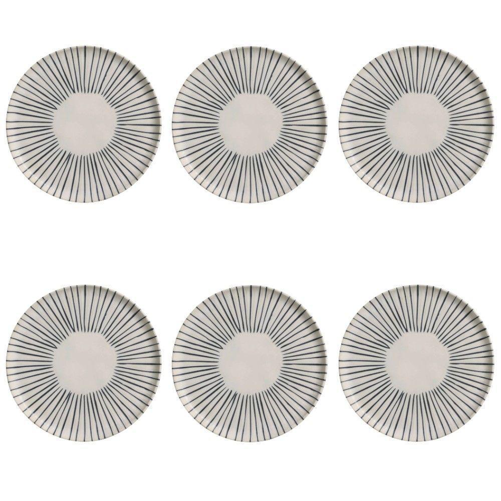 Conjunto De Pratos Rasos 06 Peças Bio Elemento Porto Brasil - 1