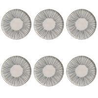 Conjunto De Pratos Rasos 06 Peças Bio Elemento Porto Brasil - 1