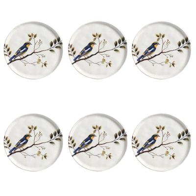 Conjunto De Pratos De Sobremesa 06 Peças Bio Birdy Porto Brasil