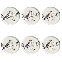 Conjunto De Pratos De Sobremesa 06 Peças Bio Birdy Porto Brasil - 1