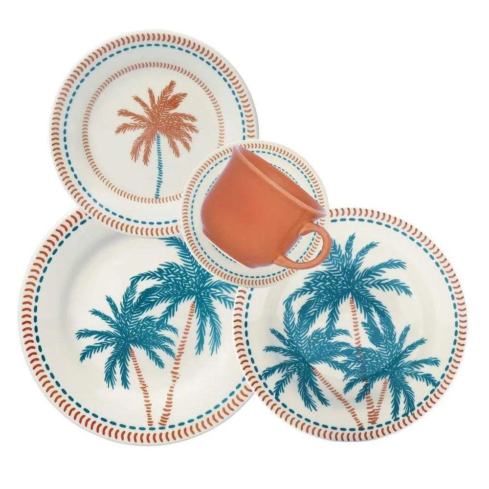 Aparelho De Jantar 30 Peças Donna Caribe Oxford - 1