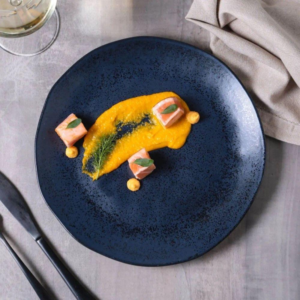 Conjunto De Pratos Fundos 06 Peças Orgânico Night Blue Porto Brasil - 5