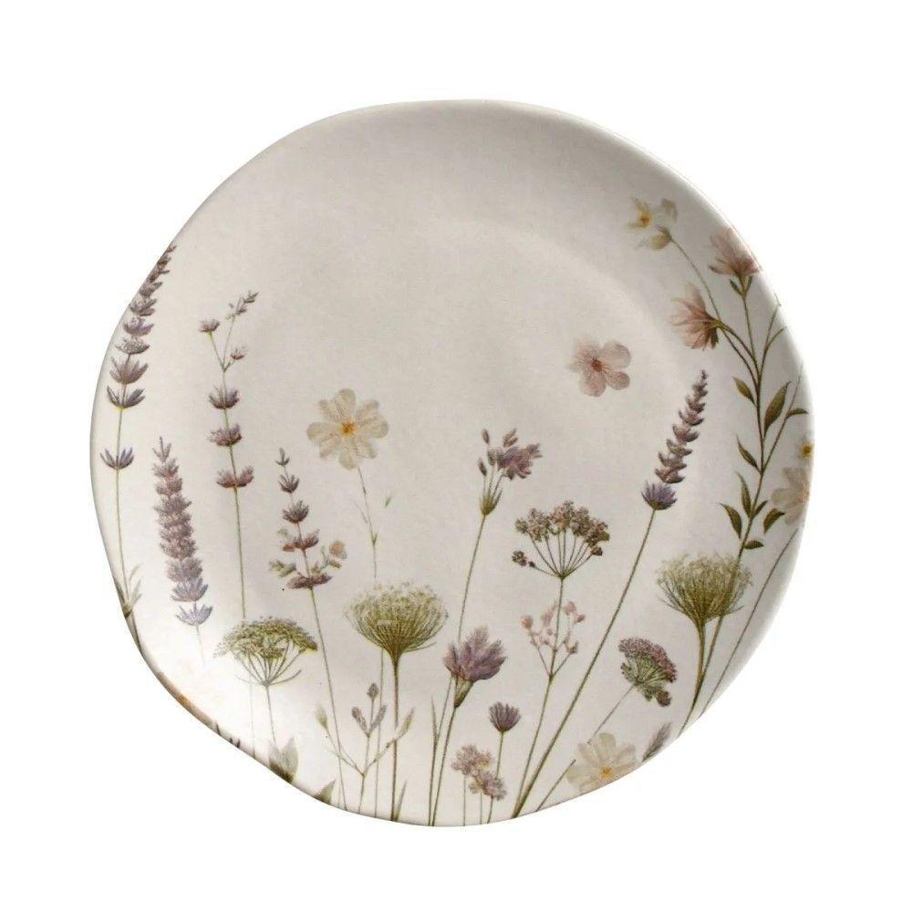 Conjunto De Pratos De Sobremesa 06 Peças Orgânico Lavanda Porto Brasil - 2