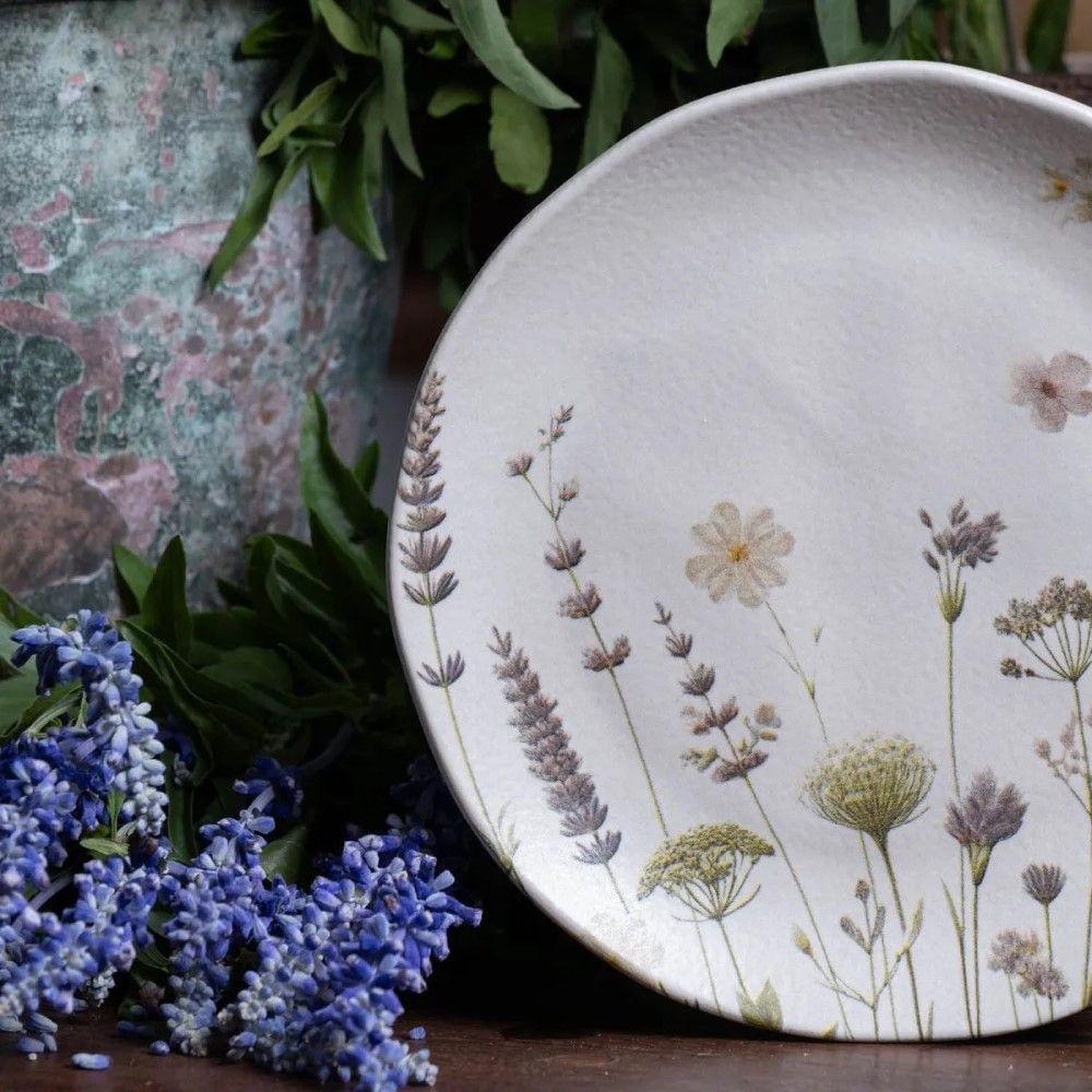 Conjunto De Pratos De Sobremesa 06 Peças Orgânico Lavanda Porto Brasil - 3