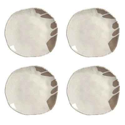 Conjunto De Pratos Rasos 04 Peças Orgânico Eco Pampa Porto Brasil