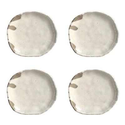 Conjunto De Pratos De Sobremesa 04 Peças Orgânico Eco Pampa Porto Brasil