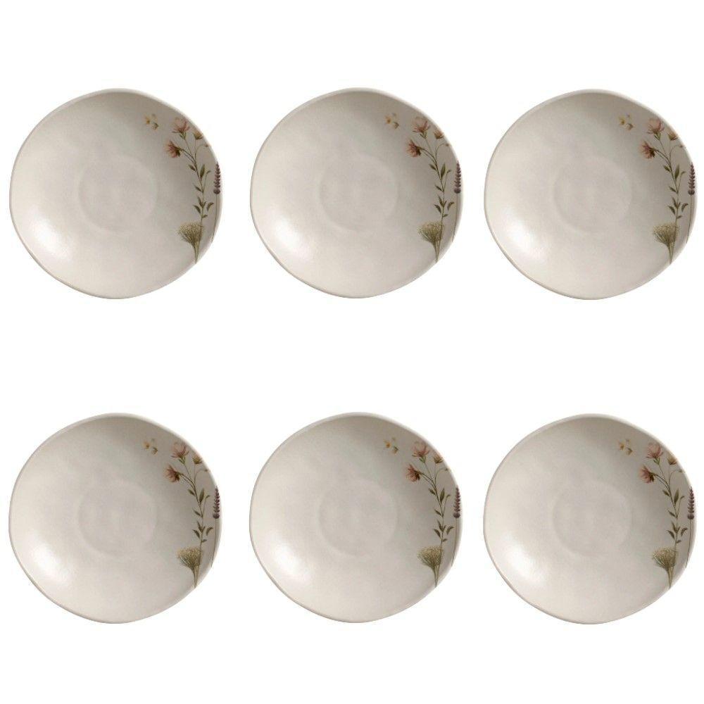 Conjunto De Pratos Fundos 06 Peças Orgânico Lavanda Porto Brasil - 1