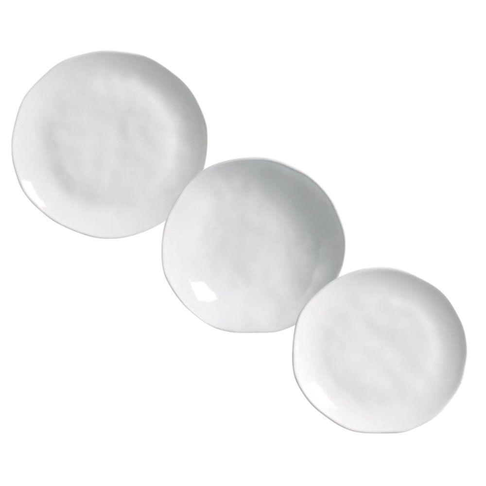 Jogo De Pratos 18 Peças Orgânico New White Porto Brasil - 1