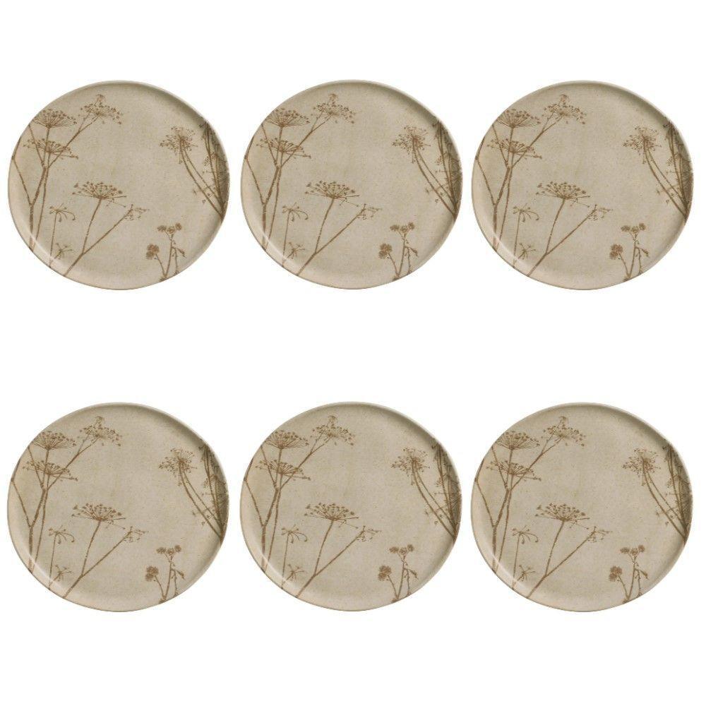 Conjunto De Pratos Rasos 06 Peças Bio Cyperus Porto Brasil - 1