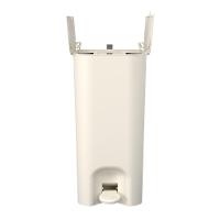 Lixeira Com Pedal Borboleta 20l Bege Com Alça Cinza Coza - 3