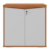 Balcão Para Escritório 74cm 2 Portas Rayly Freijó Branco A06 Mpozenato - 7