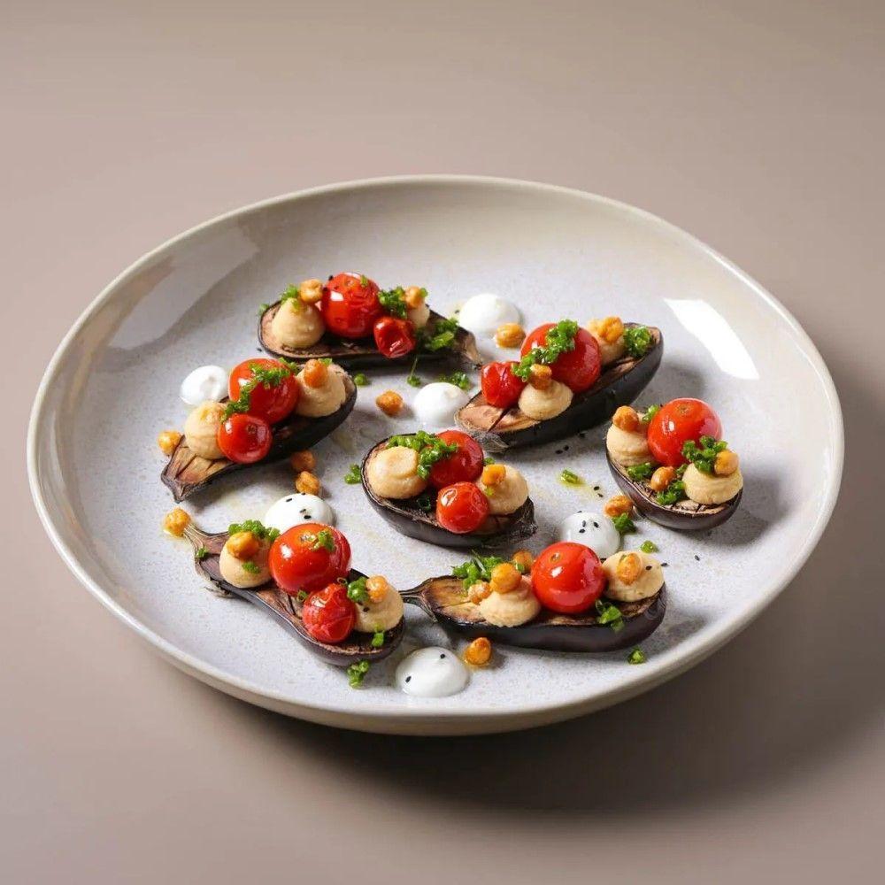 Conjunto Com 04 Travessas Oval Rasa Grande 36x13 Cm Orgânico Latte Porto Brasil - 4