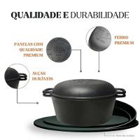 Panela Forno Holandes Mg 28 Cm 8,2 L Em Ferro Fundido Panela Mineira - 5