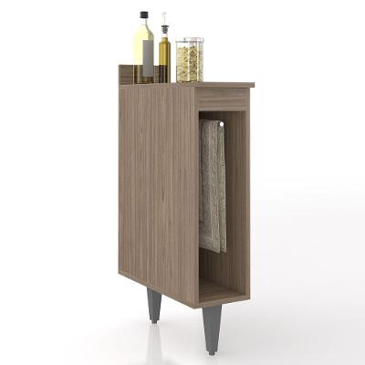 Balcão De Cozinha Porta Pano 20cm Pérola Z34 Freijó Mpozenato