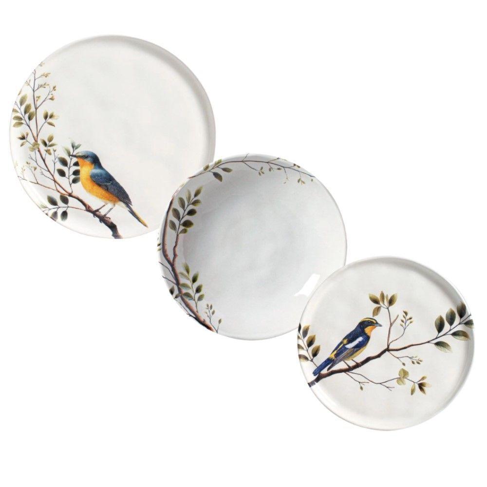 Jogo De Pratos 18 Peças Bio Birdy Porto Brasil - 1