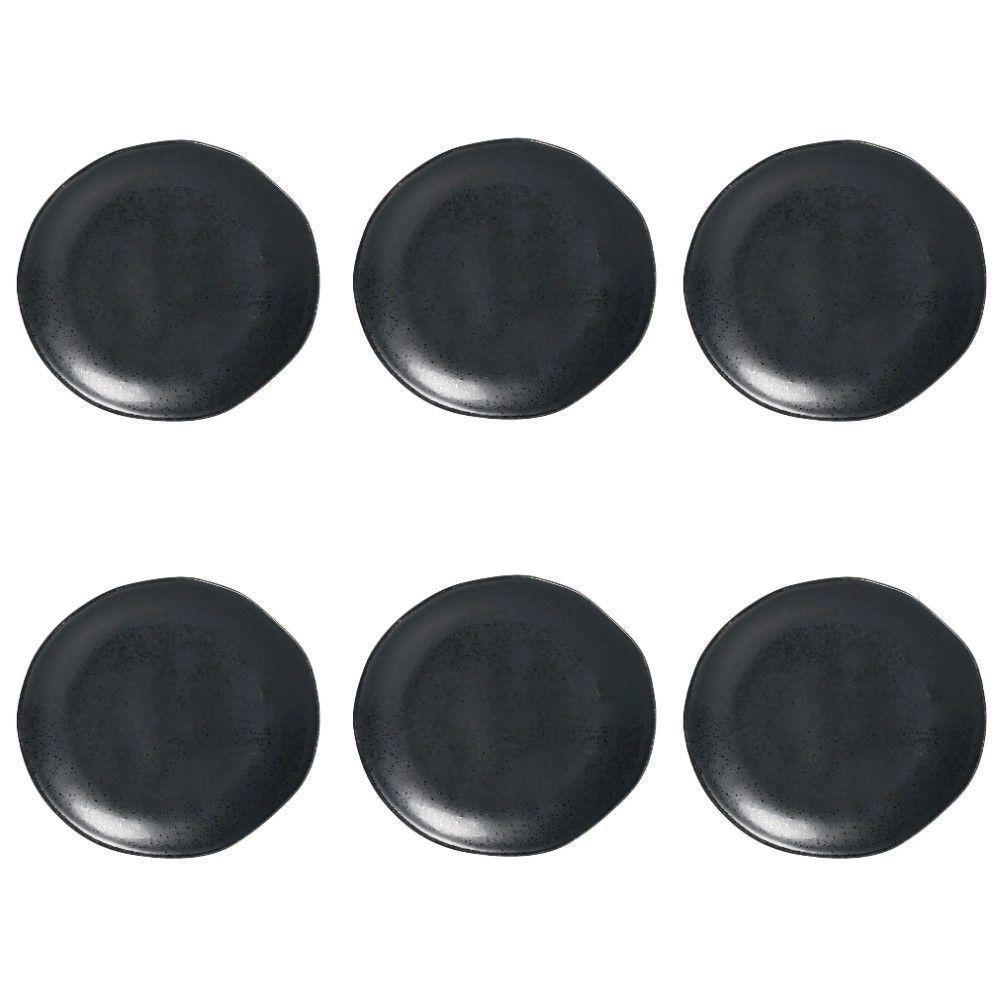 Conjunto De Pratos De Sobremesa 06 Peças Orgânico Eclipse Porto Brasil - 1