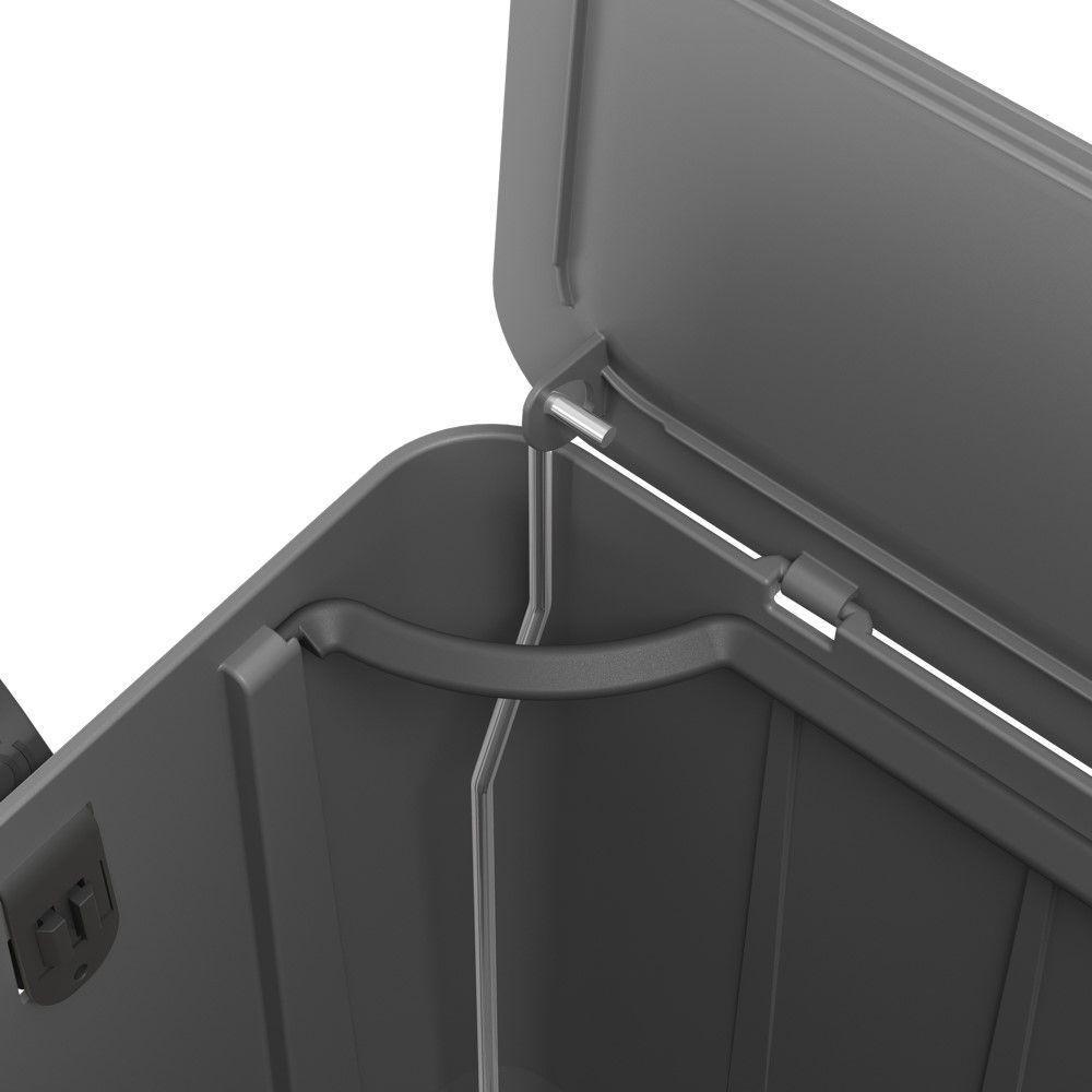 Lixeira Com Pedal Borboleta 20l Cinza Com Alça Chumbo Coza - 6