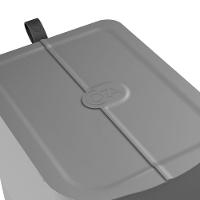 Lixeira Com Pedal Borboleta 20l Cinza Com Alça Chumbo Coza - 7