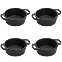 Kit 4 Caçarolas Mineirinha 10 Cm 300ml Em Ferro Fundido Panela Mineira - 1