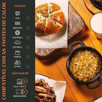 Kit 4 Caçarolas Mineirinha 10 Cm 300ml Em Ferro Fundido Panela Mineira