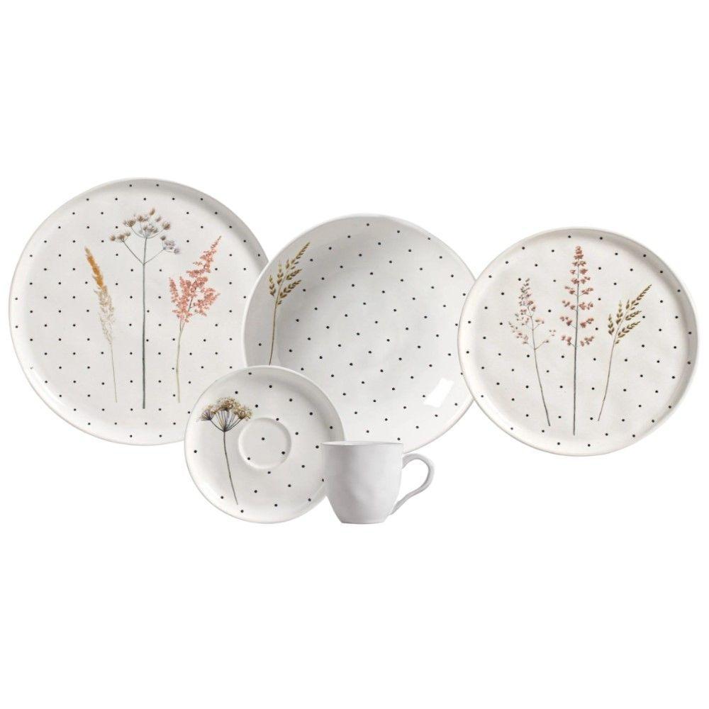 Aparelho De Jantar 30 Peças Bio Floralis Porto Brasil - 1