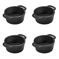 Kit 4 Caçarolas Miniatura 6 Cm 100ml Em Ferro Fundido Panela Mineira - 1
