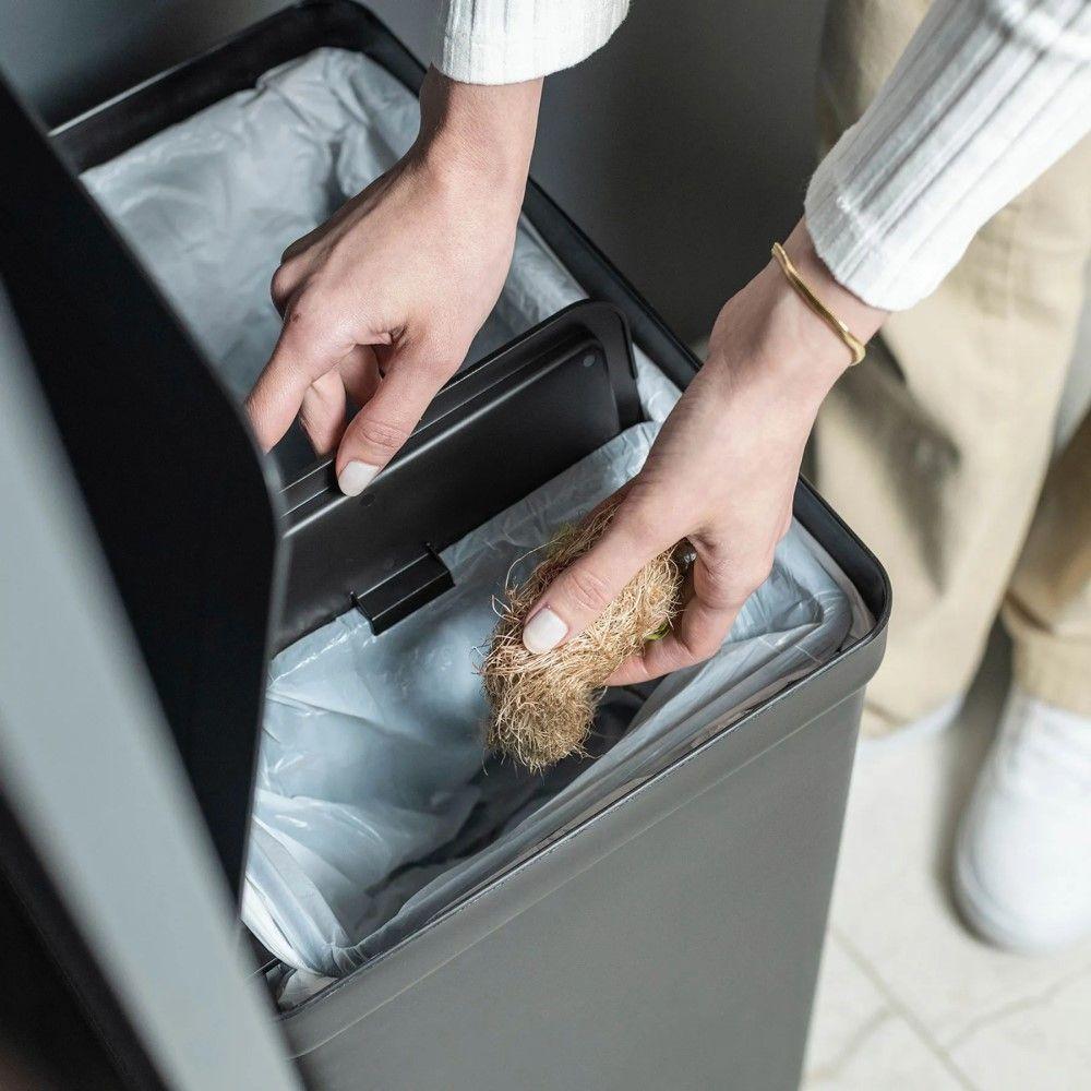 Lixeira Com Pedal Trium 46 L + 4 L Preto Ou - 5