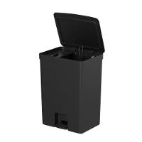 Lixeira Com Pedal Trium 46 L + 4 L Preto Ou - 3