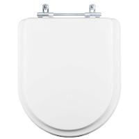 Tampa Vaso Sanitário Poliester Acrilico Riviera Branco Para Bacia Celite - 1