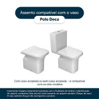 Tampa De Vaso Sanitario Polo Branco Gelo Para Bacia Deca