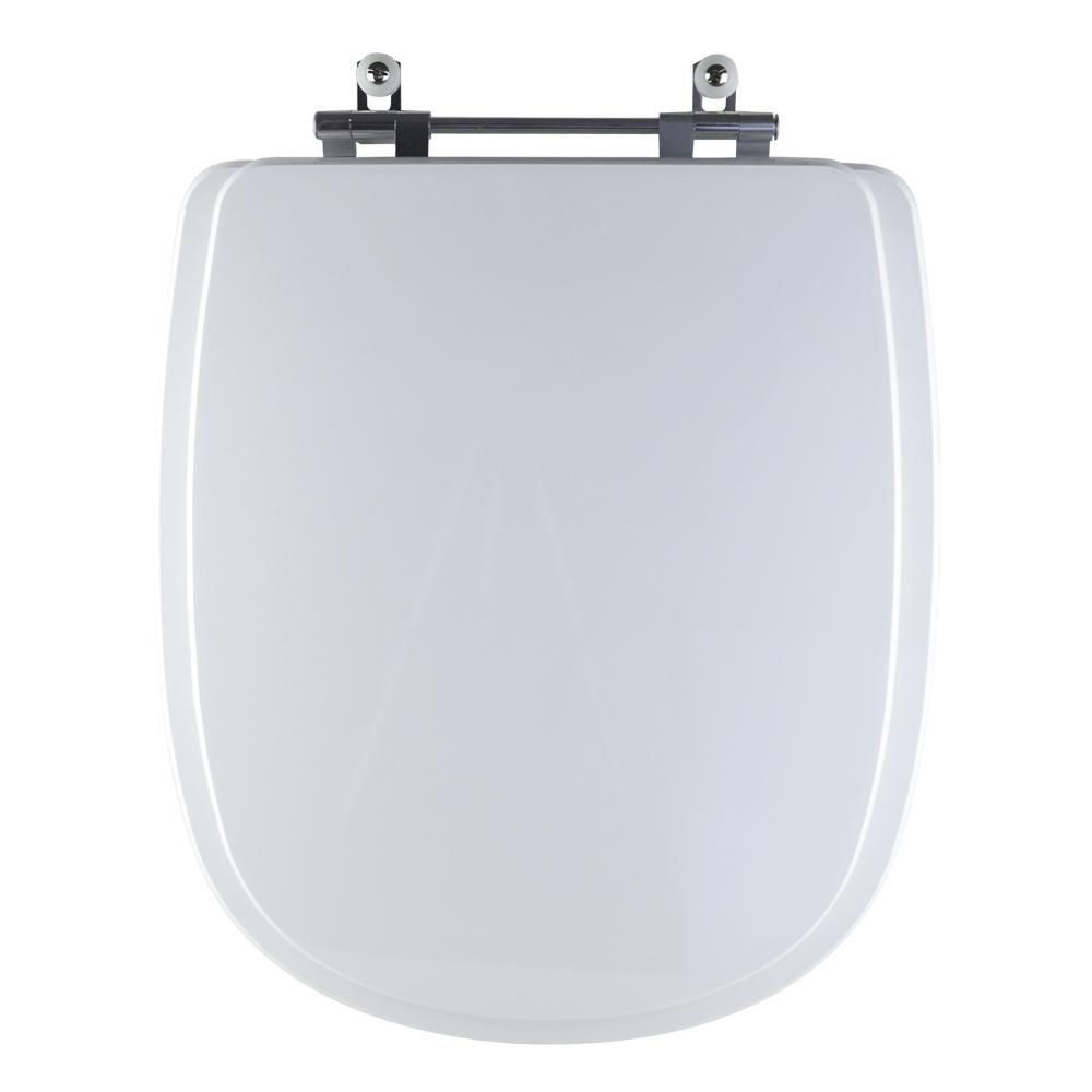 Tampa Vaso Sanitário Madeira Laqueada Dona Beja Branco Para Bacia Santa Clara - 1