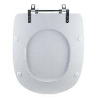 Tampa Vaso Sanitário Madeira Laqueada Dona Beja Branco Para Bacia Santa Clara - 5