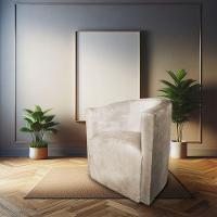 Kit 02 Poltronas Decorativa Lyon Veludo Bege - Pallazio - 2