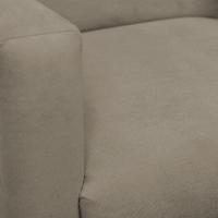 Kit 2 Poltronas Com Puff Redondo Para Sala Nina Cappuccino