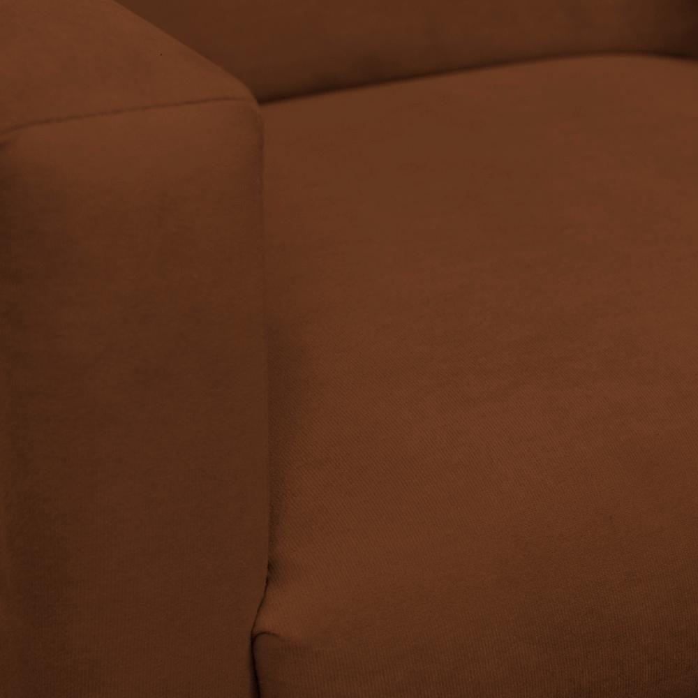 Kit 4 Poltronas Para Sala Pés De Madeira Nina Cobre - 3