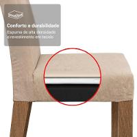 Conjunto Sala De Jantar Madesa Cecilie Mesa Tampo De Vidro Com 4 Cadeiras Rustic/crema/imperial - 6