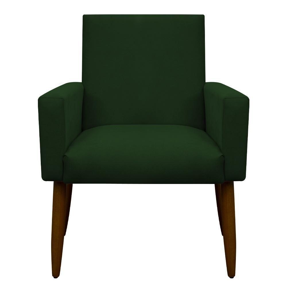 Kit 2 Poltronas Com Puff Redondo Para Sala Nina Verde - 3