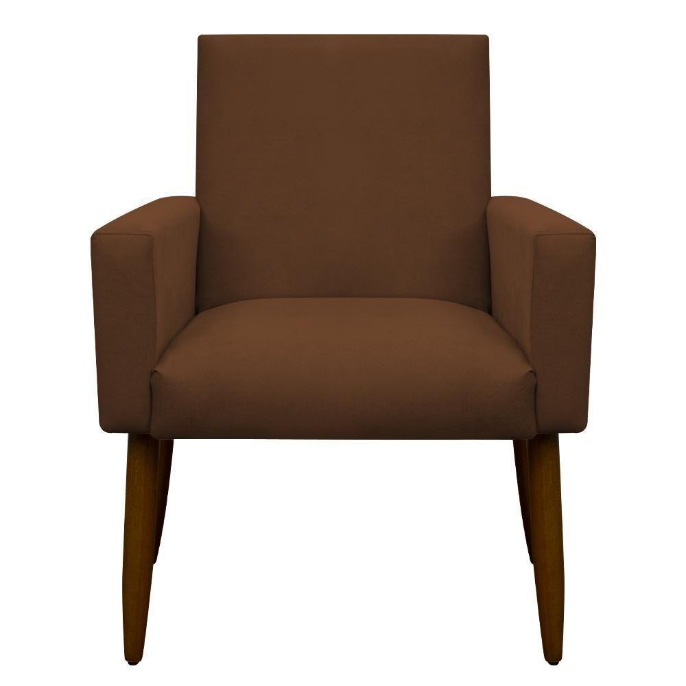 Kit 2 Poltronas Com Puff Redondo Para Sala Nina Cobre - 4