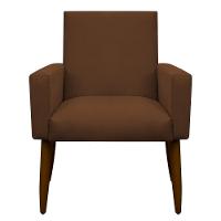 Kit 2 Poltronas Com Puff Redondo Para Sala Nina Cobre