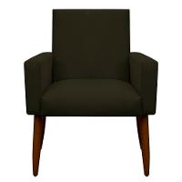 Kit 4 Poltronas Para Sala Pés De Madeira Nina Marrom - 2