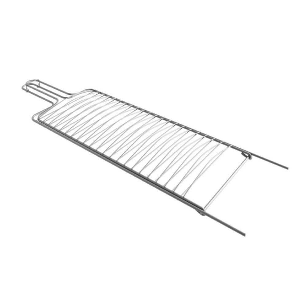 Grelha Dupla Para Peixe Em Aço Cromado 60x22 Cm - 1
