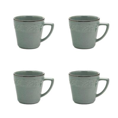 Conjunto De Canecas 04 Peças Mendi Malaquita 360 Ml Oxford