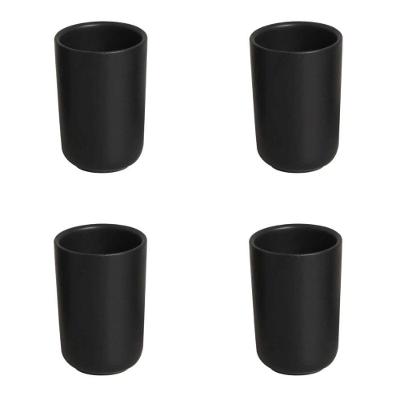 Conjunto Copos Neo 04 Peças 110ml Preto Matte Porto Brasil