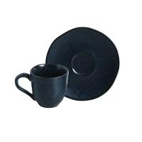 Conjunto De Xícara De Cafezinho Com Pires 06 Peças Orgânico Night Blue Porto Brasil - 2