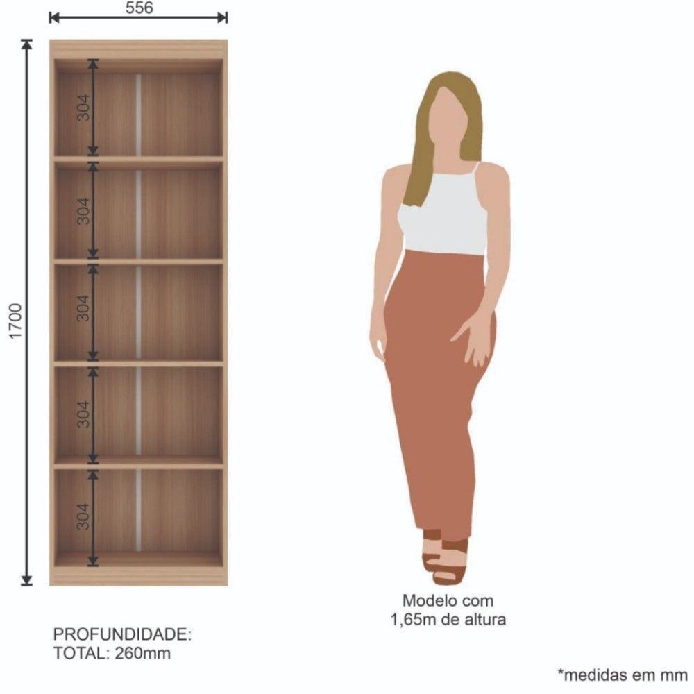 Estante Prateleira Em Mdp Mel 1,70 X 0,55 M Splendore - 3