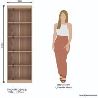 Estante Prateleira Em Mdp Mel 1,70 X 0,55 M Splendore - 3